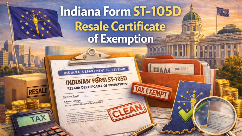 Indiana ST-105D 1 How to Complete Indiana ST 105D Form